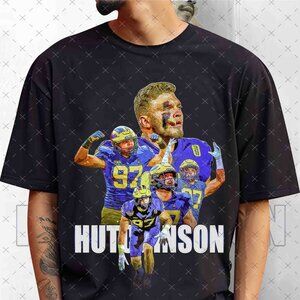 Retro 90s Aidan Hutchinson Bootleg Rap Tee, Retro Detroit Football T-shirt.